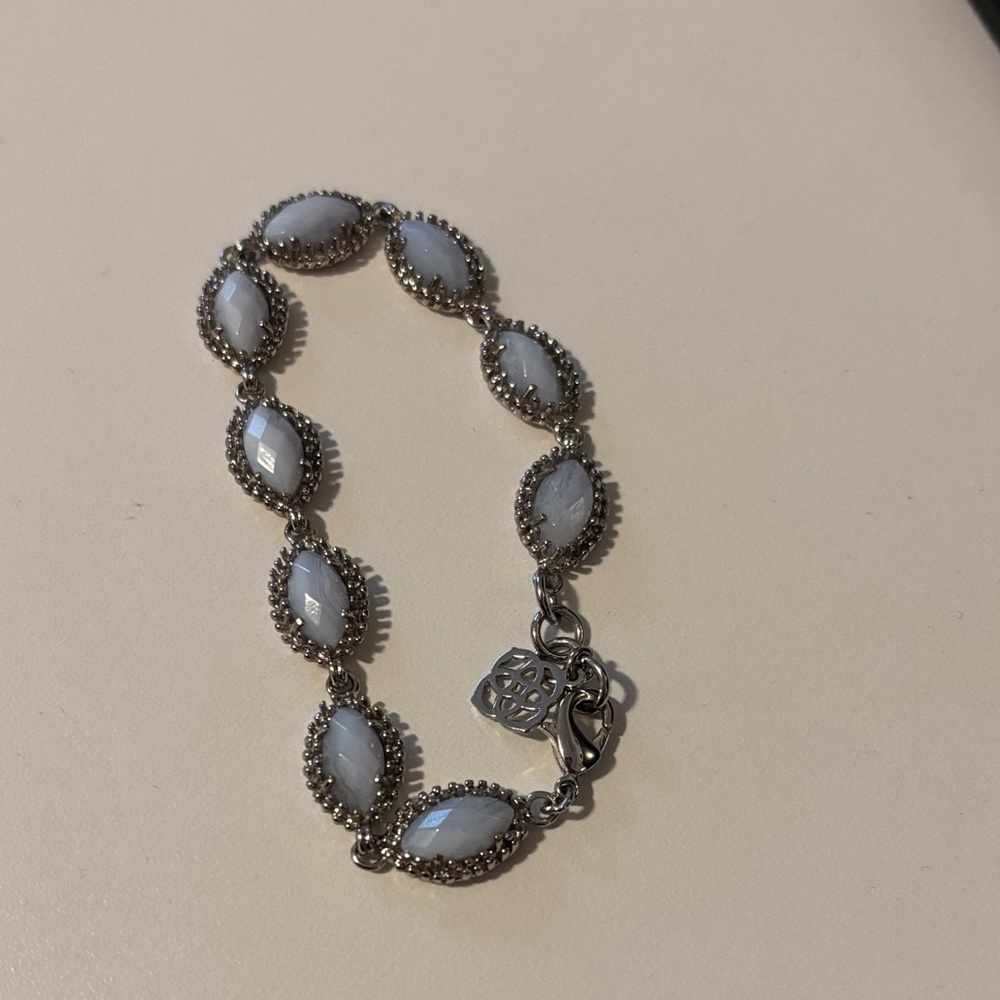 Kendra Scott Silver and Lilac bracelet